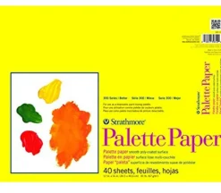 Strathmore 300 Series 41# Paper Palette Pad – 12-inch x 16-inch – Tape Bound – 40 Sheets