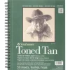 Strathmore 400 Series 80# Toned Tan Sketch Pad – 9-inch x 12-inch – Wire Bound – 50 Sheets