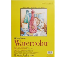Strathmore 300 Series 140# Watercolor Pad – Cold Press – 12 Sheets (view sizes/styles)