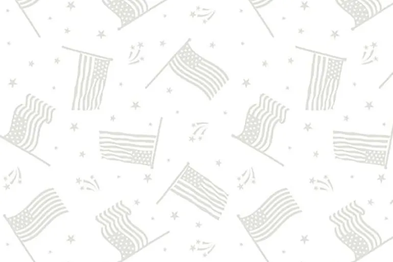 Strength and Honor White on White Packed Flags
