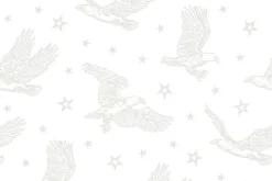 Strength and Honor White on White Eagles in Flight