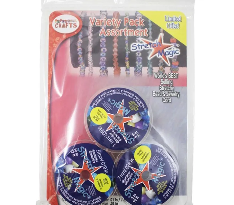 Stretch Magic Bead and Jewelry Cords Value Pack 3/Pkg #SMVP01
