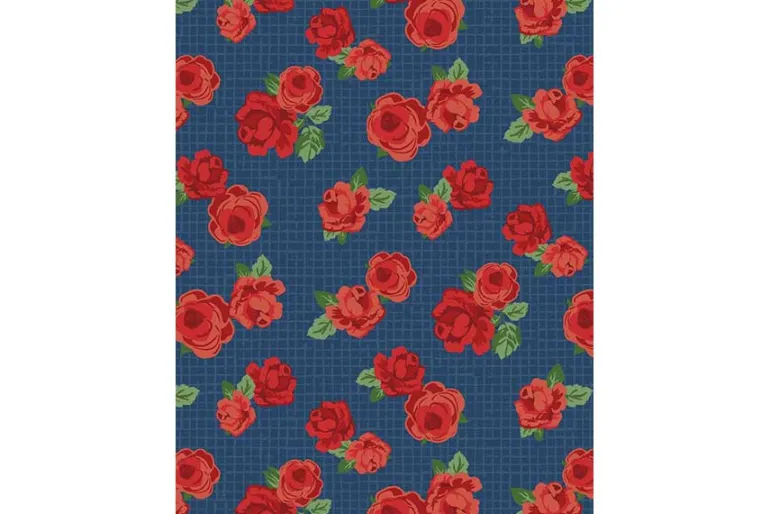 Summertime Daydream Floral Toss on Navy