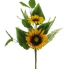 16″ Sunflower Spray, Yellow