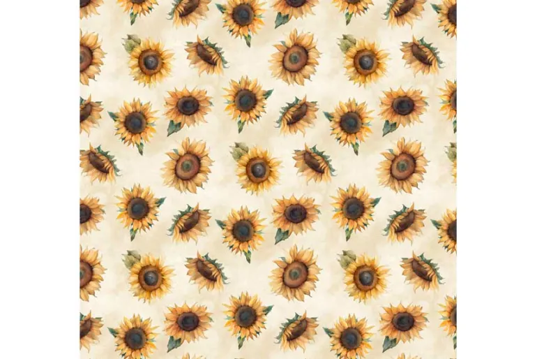 Sunkissed Sunflower Toss on Cream