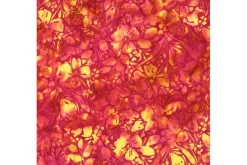 Sunset Batiks Abstract Floral in Poppy