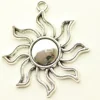Sun With Rays Pendant- Antique Silver Plated