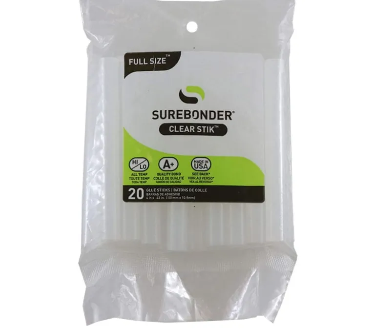 Surebonder Co-12V Mini All Temperature Colored Glue Stik-12 Glue Sticks-4″ Length 5/16″ Diameter