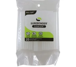 Surebonder Dt-20 Made In The Usa All Purpose Stick Glue Sticks-All Temperature-Clear-7/16″ D – 4″ L Glue Stick-20 Sticks Per Bag