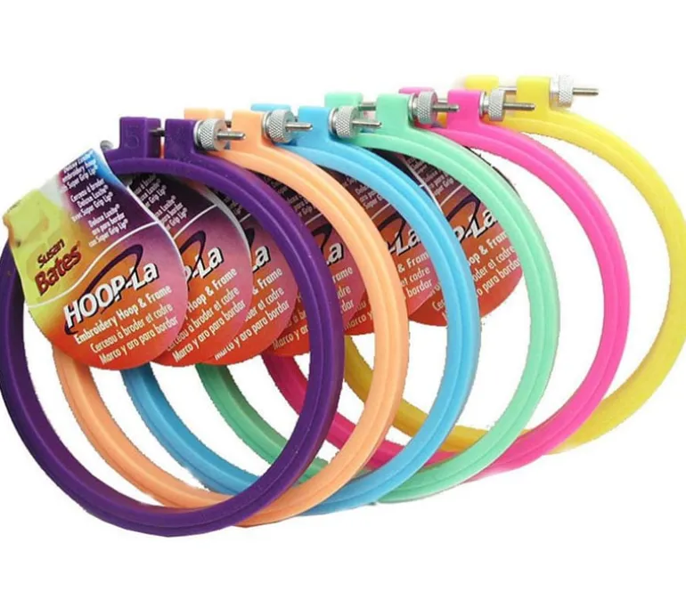 Susan Bates – Hoop-La Embroidery Hoop and Frame – 10-inch – Color Shipped is Picked Randomly