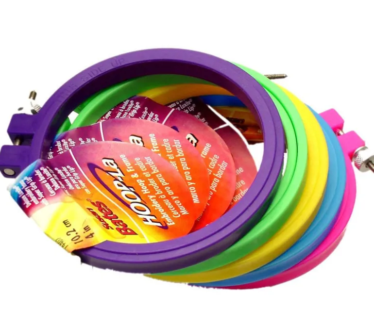 Susan Bates – Hoop-La Embroidery Hoop and Frame – 4-inch – Color Shipped is Picked Randomly
