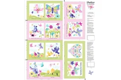 SusyBee Flutter the Butterfly Soft Book Fabric Panel 36″ by 44″
