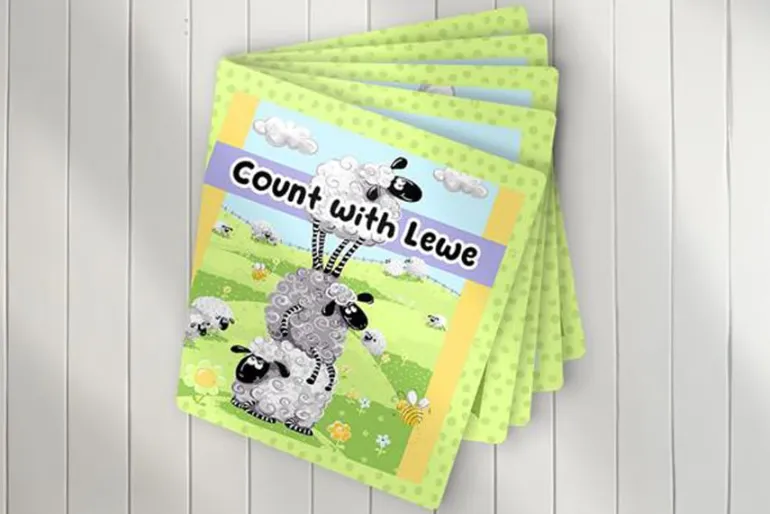SusyBee Lewe the Ewe Soft Book Fabric Panel 36-in by 44-in