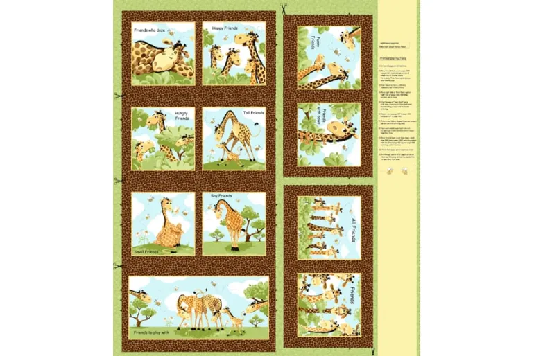 SusyBee Lewe the Ewe Soft Book Fabric Panel 36-in by 44-in