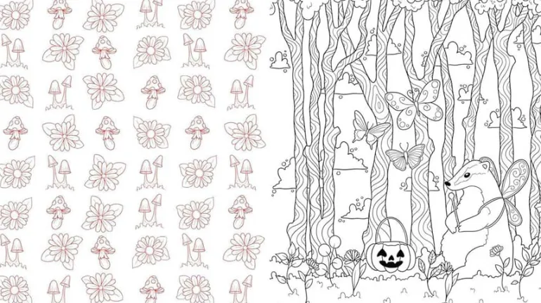 Sweet and Spooky Coloring Book