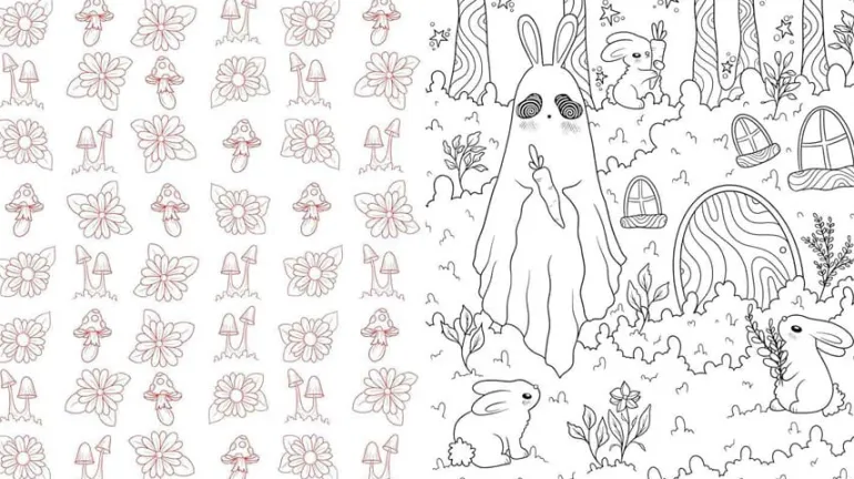 Sweet and Spooky Coloring Book