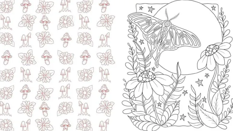 Sweet and Spooky Coloring Book