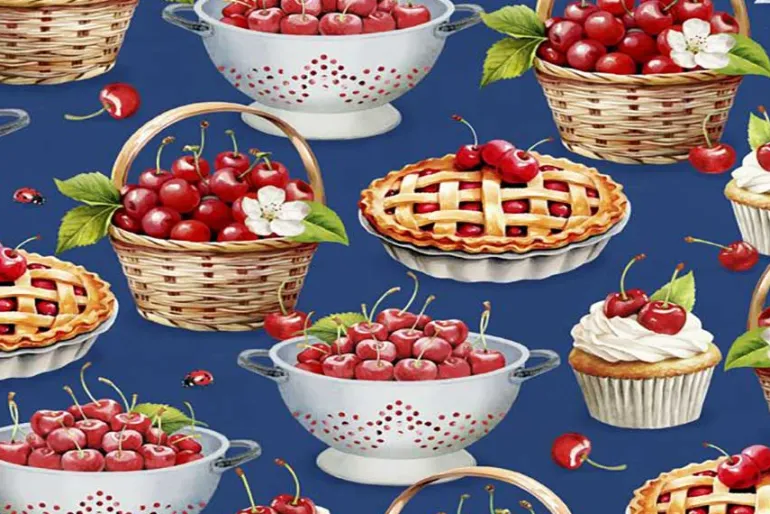 Sweet Cherry Cherry Treats on Navy