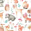 Sweet Darlings Woodland Creatures on Snow White Cuddle