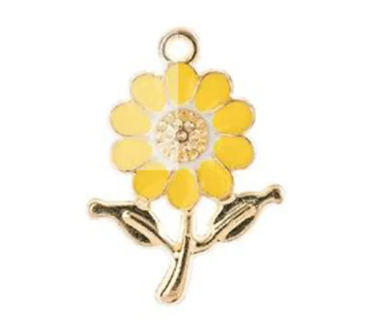 Sweet & Petite Charms – Purple Flower – 4 Charms