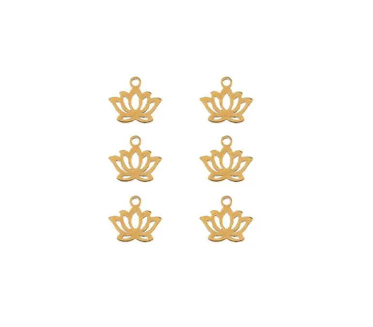 Sweet & Petite Charms – Purple Flower – 4 Charms