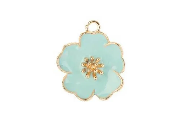 Sweet & Petite Charms – Purple Flower – 4 Charms