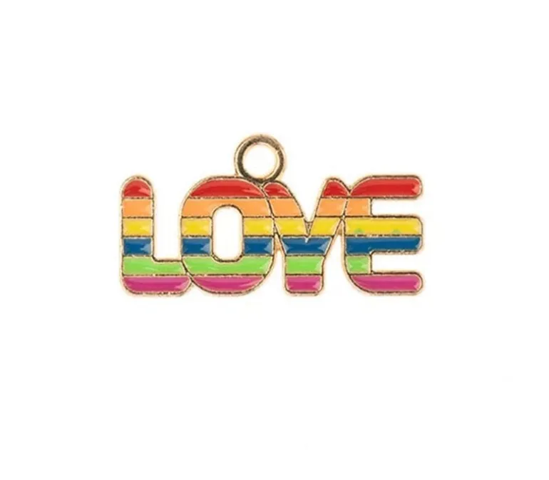 Sweet & Petite Charms – Rainbow Love – 8 Charms