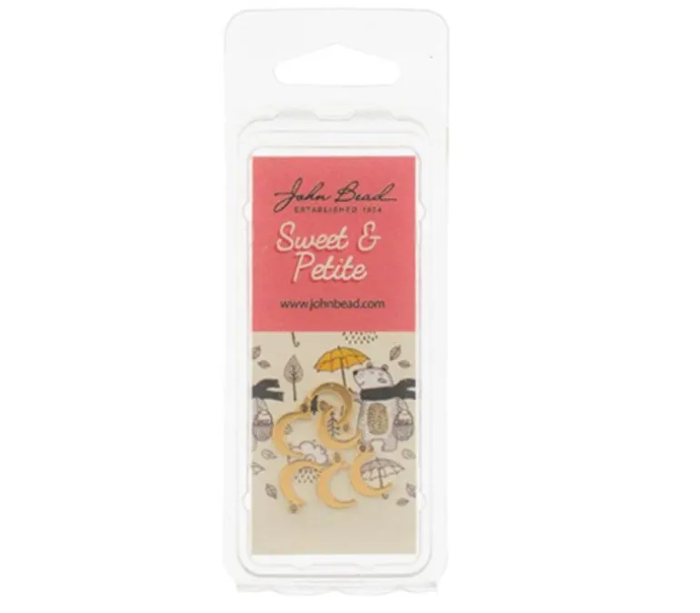 Sweet & Petite Charms – Small White Heart – 10 Charms