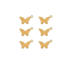 Sweet & Petite Charms – Small White Heart – 10 Charms