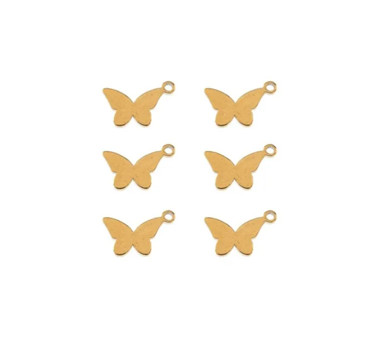 Sweet & Petite Charms – Small White Heart – 10 Charms