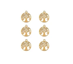 Sweet & Petite Charms – Stars Gold – 6 Charms