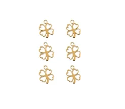 Sweet & Petite Charms – Stars Silver – 10 Charms