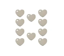 Sweet & Petite Charms – Stars Silver – 10 Charms
