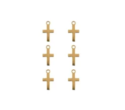 Sweet & Petite Charms – Stars Silver – 10 Charms