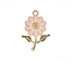 Sweet & Petite Charms – Water Lily Gold – 6 Charms
