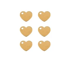 Sweet & Petite Charms – Water Lily Gold – 6 Charms