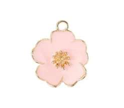 Sweet & Petite Charms – Water Lily Gold – 6 Charms