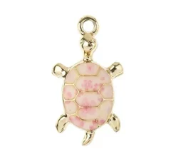 Sweet & Petite Charms – Water Lily Gold – 6 Charms