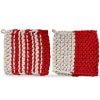 Tag Crochet Potholder – Red Farmhouse