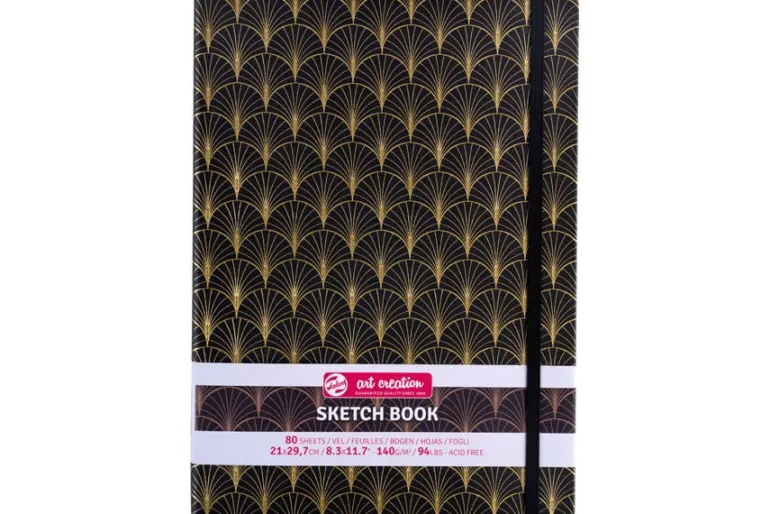 Talens Art Creation 5.11X8.27 Hardcover Sketchbook – Navy Blue