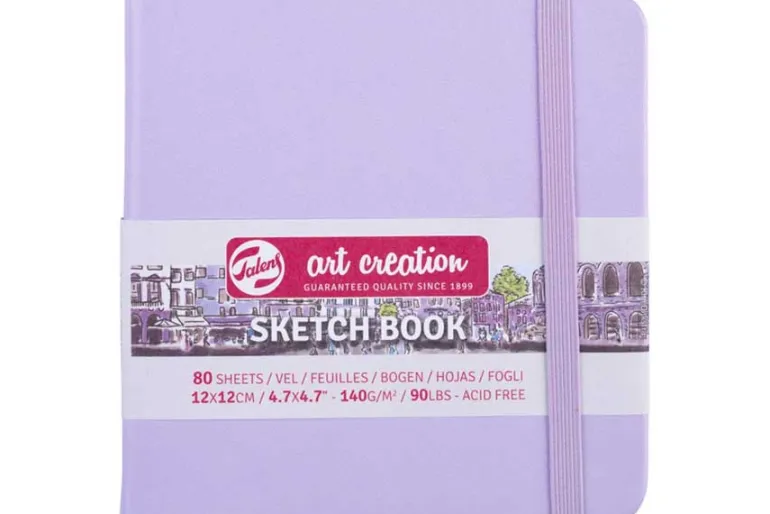Talens Art Creation 5.11X8.27 Hardcover Sketchbook – Yellow