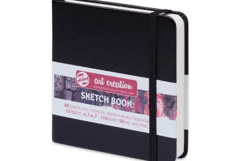 Talens Art Creation 4.72X4.72 Hardcover Sketchbook – White