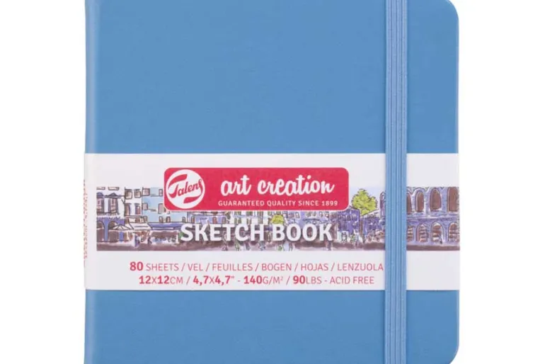 Talens Art Creation 4.7″x4.7″ Hardcover Sketchbook – Black