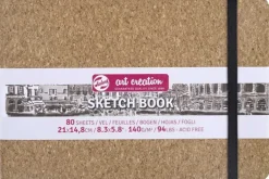 Talens Art Creation 3.54X5.51 Kraft Hardcover Sketchbook