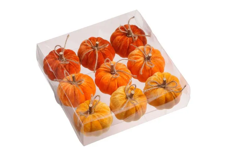 Tall Whitewashed Pumpkin Statue