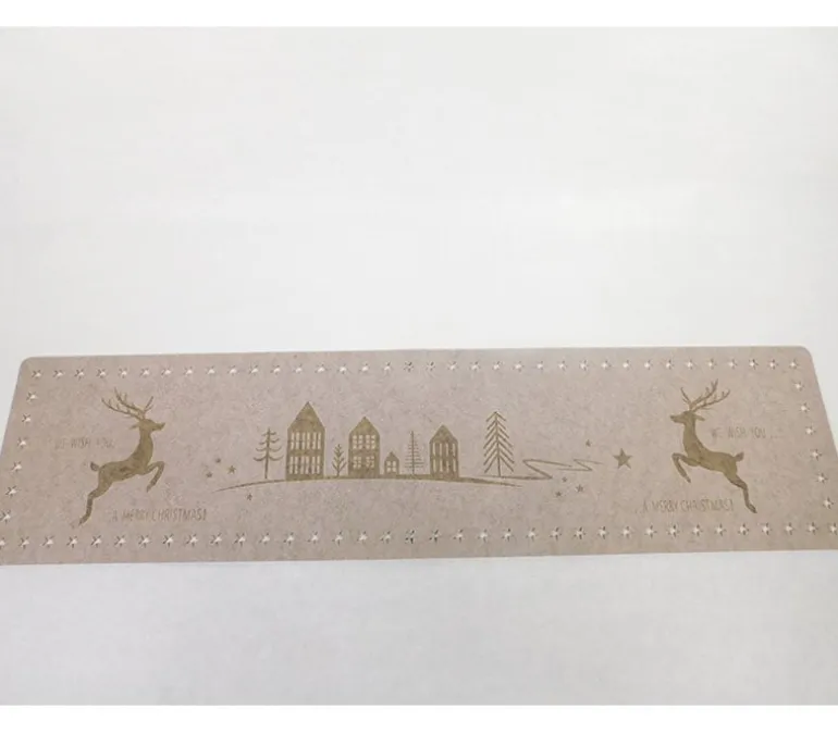 Taupe/Deer Felt Table Runner – 47-inch