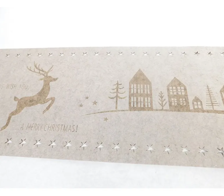 Taupe/Deer Felt Table Runner – 47-inch