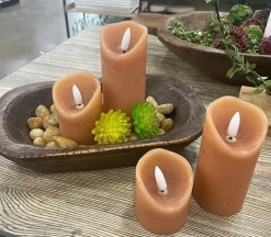 Taupe LED Candle Set – 4 Piece