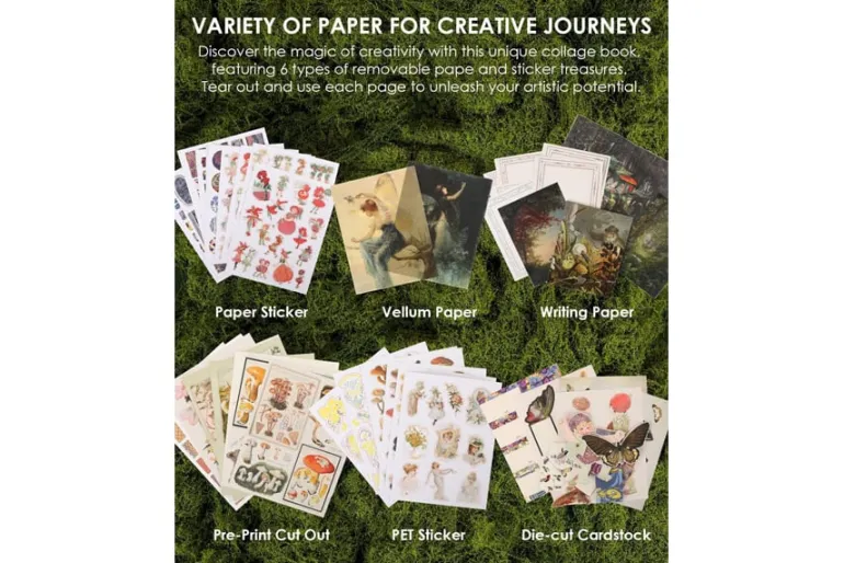 The Botanical Muse 200+ Page Collage Activity Book