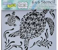 The Crafters Workshop Stencil – Mini Sea Turtles